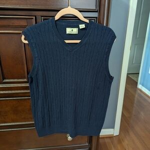 Southern Pines Blue V-Neck Sweater Vest